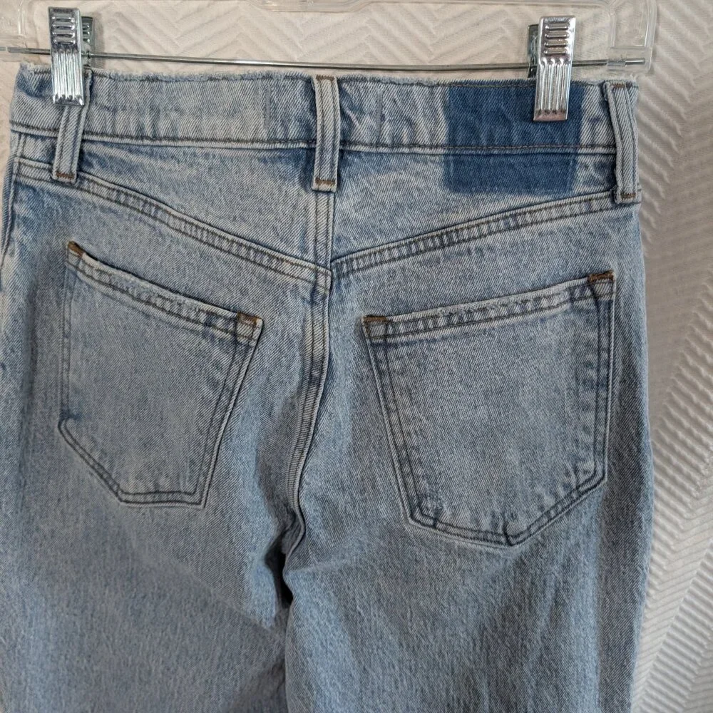 Abercrombie & Fitch Light Wash High-Rise Straight Jeans - Picture 7 of 9